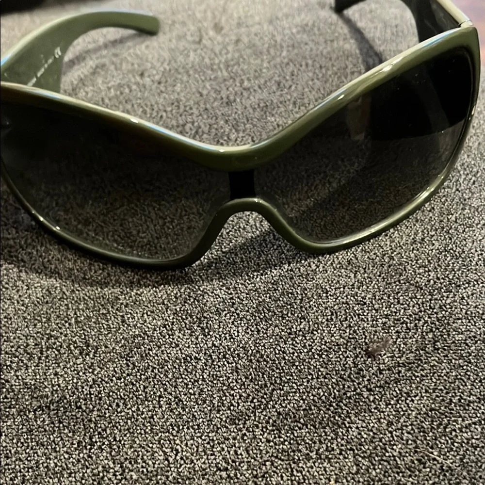 Dolce Gabbana Olive Green sheild Sunglasses ** PRICE IS FIRM**